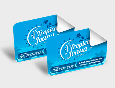 Adesivo em Vinil 28x40 - 4x0 - 250 unid