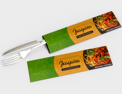 Envelope para Talheres Sulfite 120g Sem Verniz 25,5x7cm  - 4x0 - 500 unid