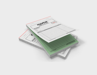 Bloco/Talão Numerado Autocopiativo com 2 vias 7x10cm - 1x0 - 200 unid